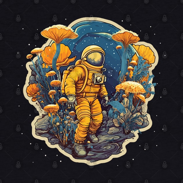 Space Explorers & Mushrooms - For Space & Mushroom Fans by Graphic Duster